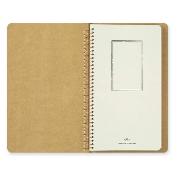 TRAVELER'S COMPANY - SPIRAL RING NOTEBOOK (A5 SLIM) BLANK DW KRAFT PAPER