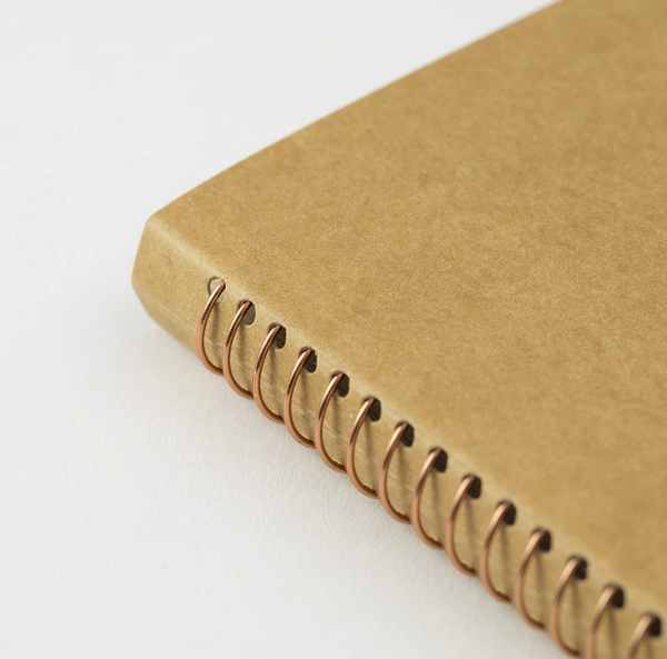 TRAVELER'S COMPANY - SPIRAL RING NOTEBOOK (A5 SLIM) BLANK DW KRAFT PAPER