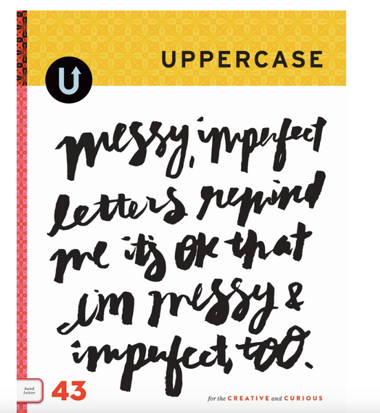 UPPERCASE - HAND LETTERING - ISSUE #43