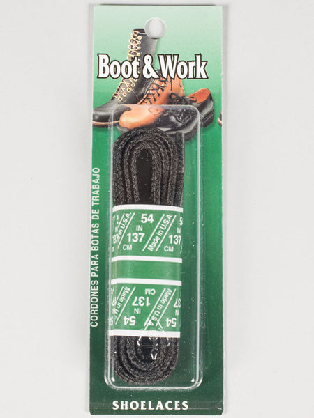 SOLE CHOICE - WAXED BOOT & WORK LACES (BLACK)