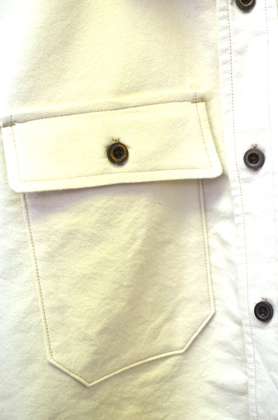 OFFICER'S LOUNGE  WORK SHIRT - CREAM