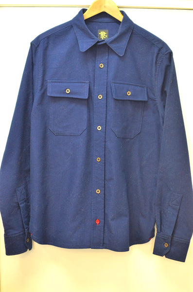 OFFICER'S LOUNGE  WORK SHIRT - NAVY