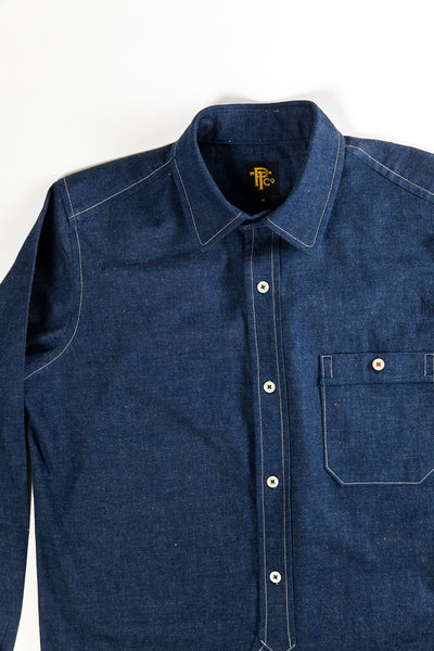 PTC OFFICER'S LOUNGE SHIRT - DEEP INDIGO DYE